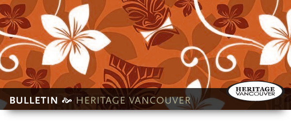Heritage Vancouver - Bulletin