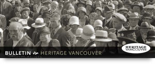 Heritage Vancouver - Bulletin